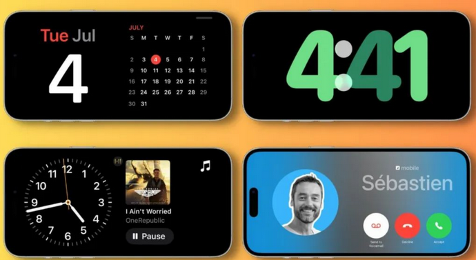 高密苹果手机维修分享iOS17横屏充电待机显示有什么好处 