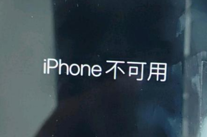 高密苹果服务网点分享锁屏界面显示“iPhone 不可用”如何解决 